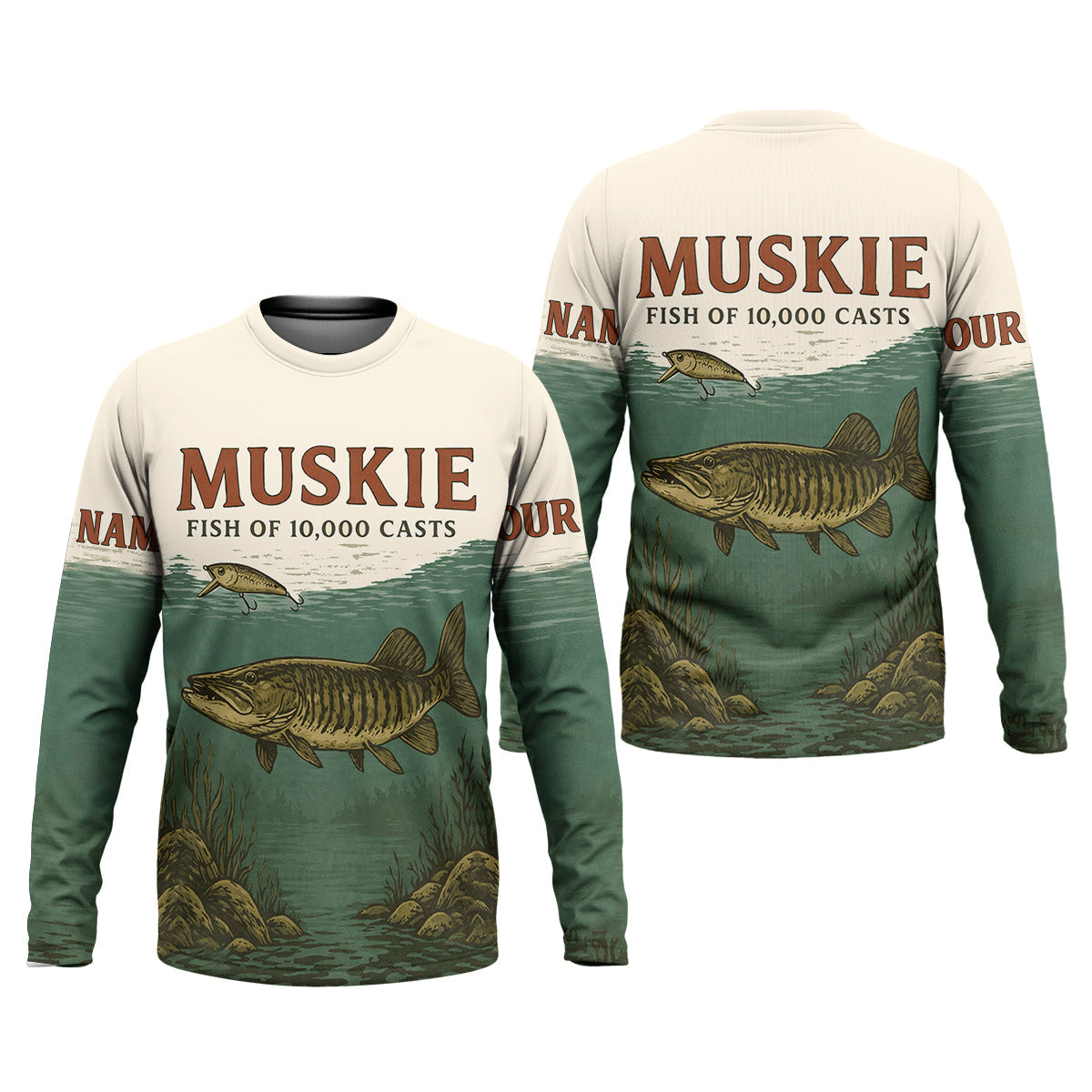 Muskie Fish Of 10000 Casts Vintage Fishing Shirt, Fishing UPF Shirts, Fishing Shirts For Men