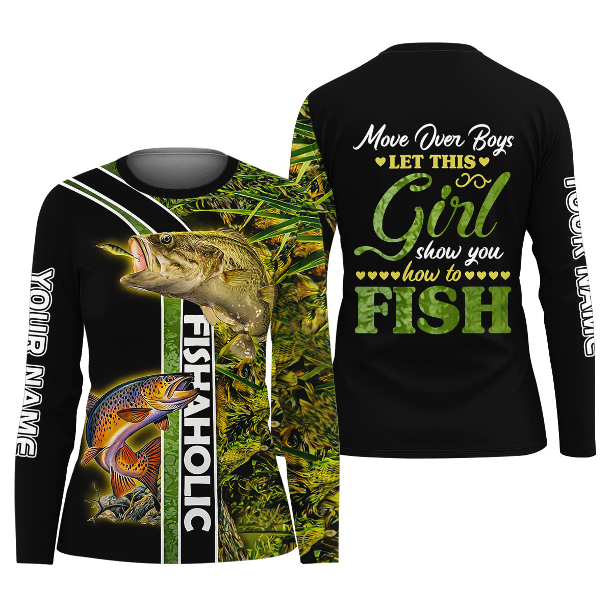Let This Girl Show You How To Fish Funny Fishing Shirt, Fishing UPF Shirts, Fishing Shirt For Women