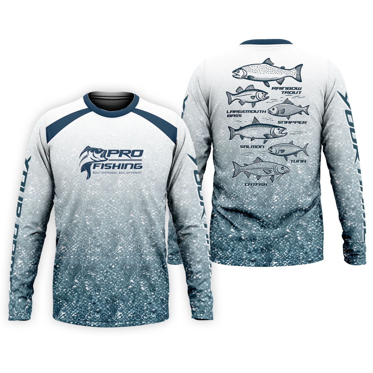 Pro Fishing Shirt for Men, Long Sleeve UPF Performance Fishing Shirt, Bass Angler Shirt