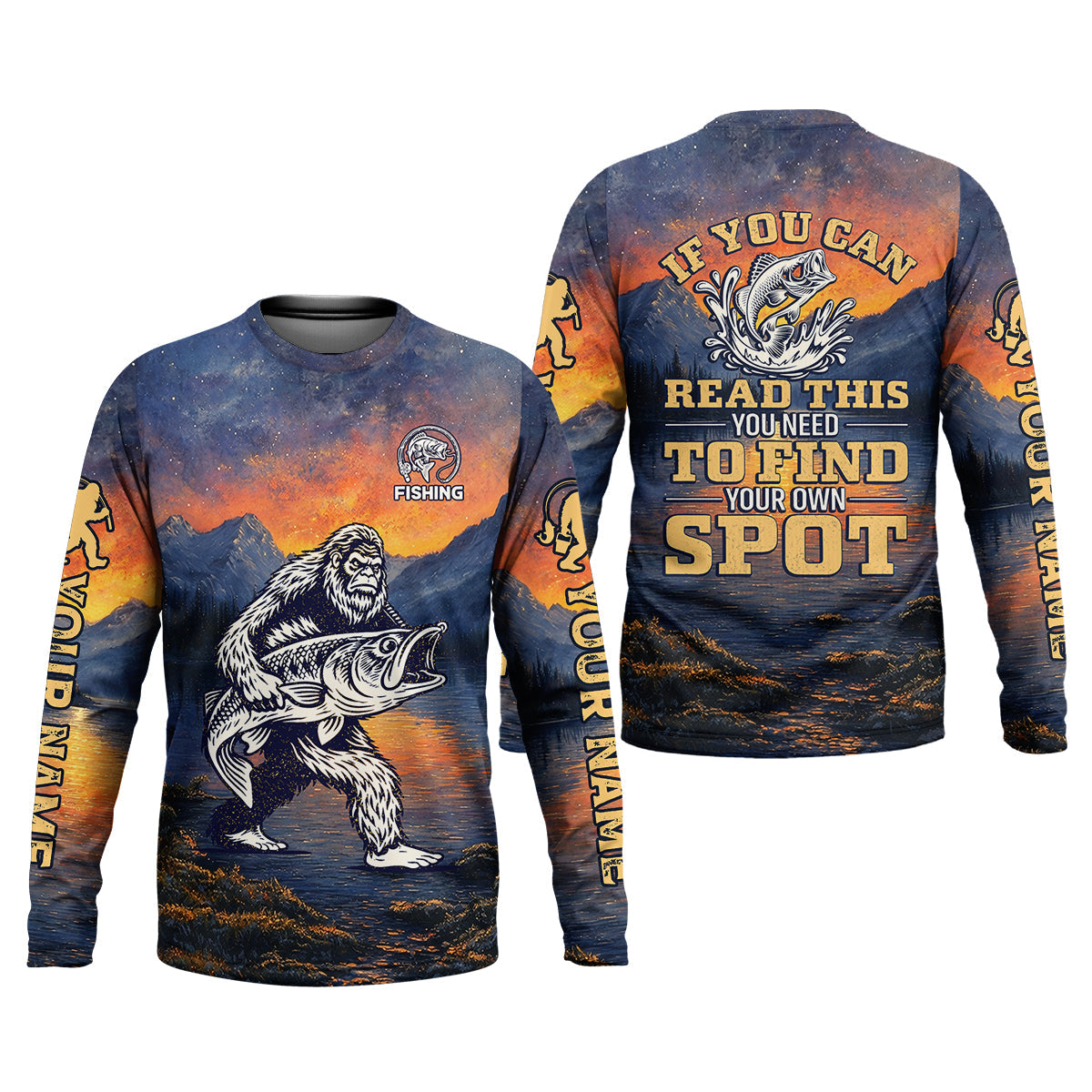 If You Can Read This – Find Your Own Fishing Spot Shirt, Fishing UPF Shirts, Funny Fishing Shirt