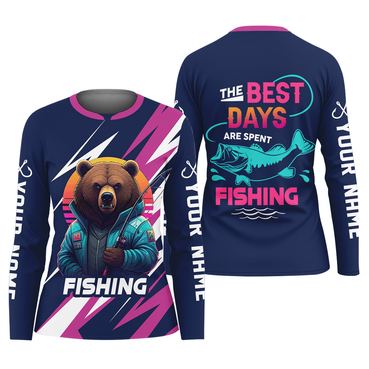 The Best Days Are Spent Fishing Shirt For Women, Fishing Gift Ideas, Female Fishing Shirts