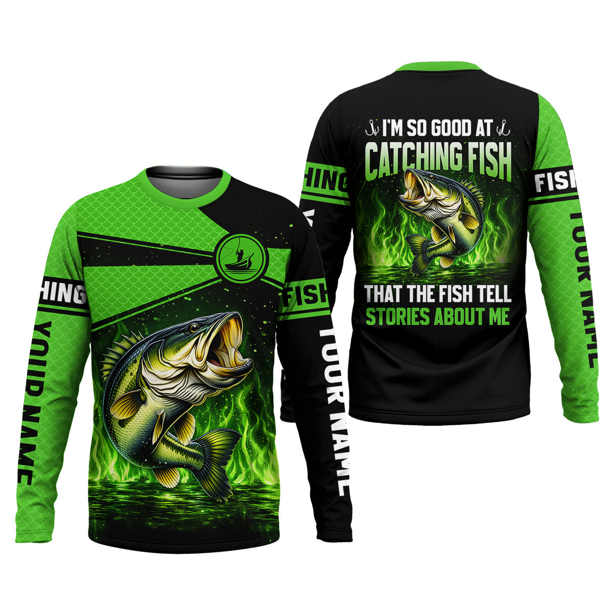 I’m So Good At Catching Fish That The Fish Tell Stories About Me Fishing UPF Shirt, Funny Fishing Shirt, Fishing Shirt For Men