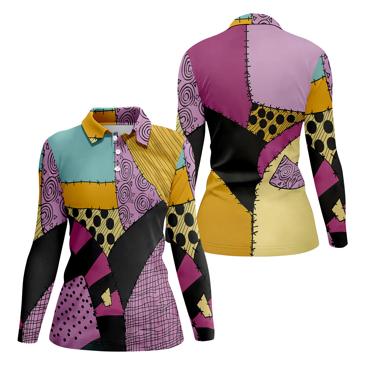 Pumpkin Queen Horror Cosplay Halloween Golf Shirt, Ladies Golf Tops, Golf Shirt For Women
