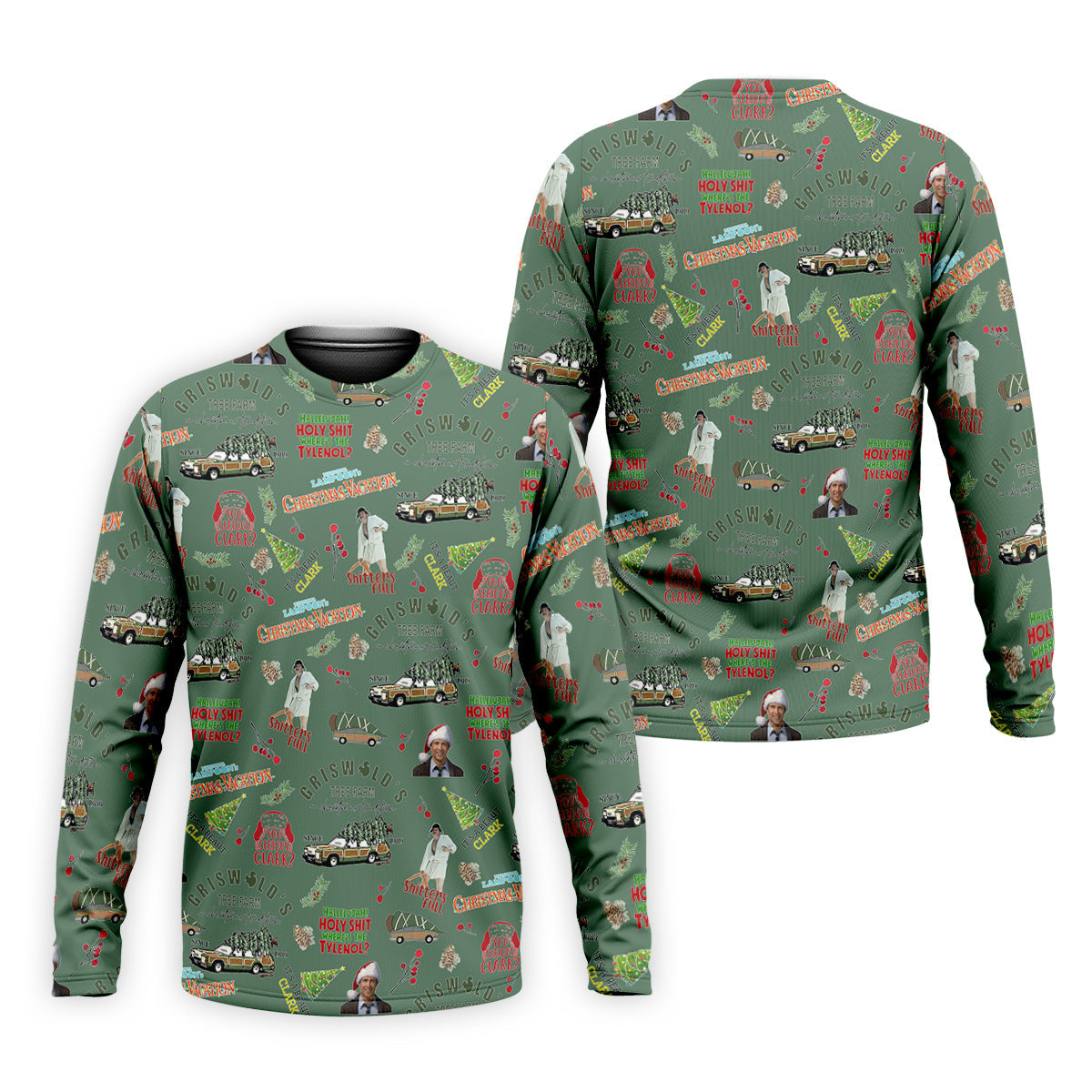 Tree Farm Moss Green Christmas Golf Shirt, Men's Funny Golf Shirts, Polo Shirts For Men
