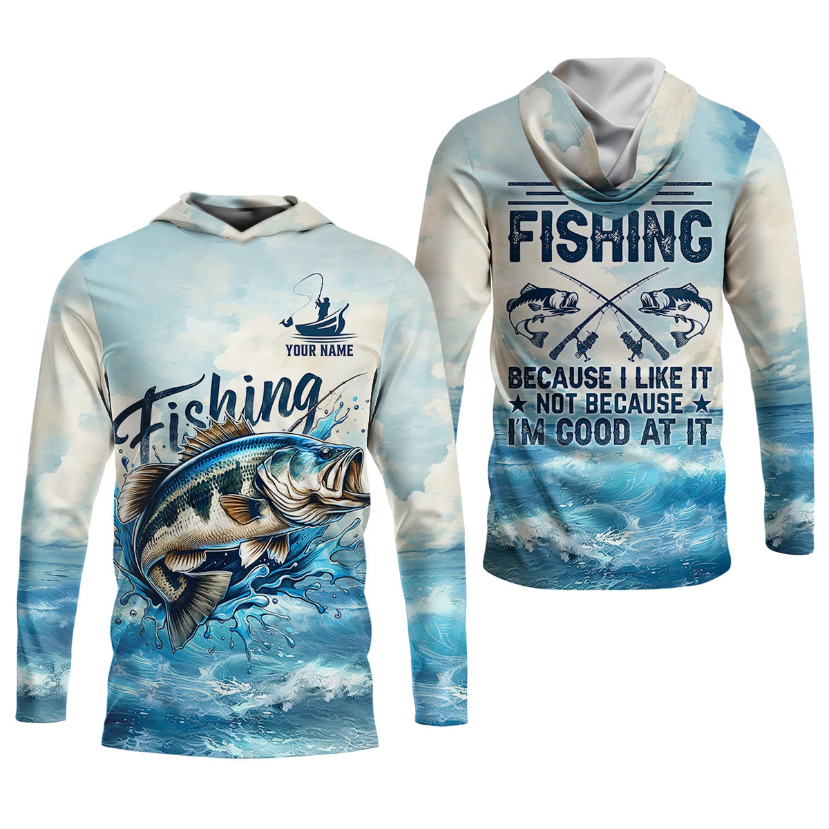 I Go Fishing Because I Like It Not Because I'm Good At It SPF Shirt, Female Fishing Shirts, Women Fishing Shirt