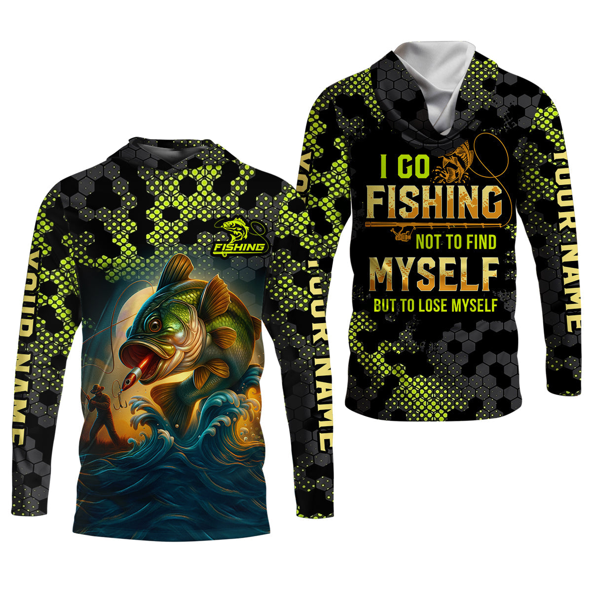 I Go Fishing Not To Find Myself But To Lose Myself Funny Fishing Shirt, SPF Shirt For Men, Gift For Fisherman