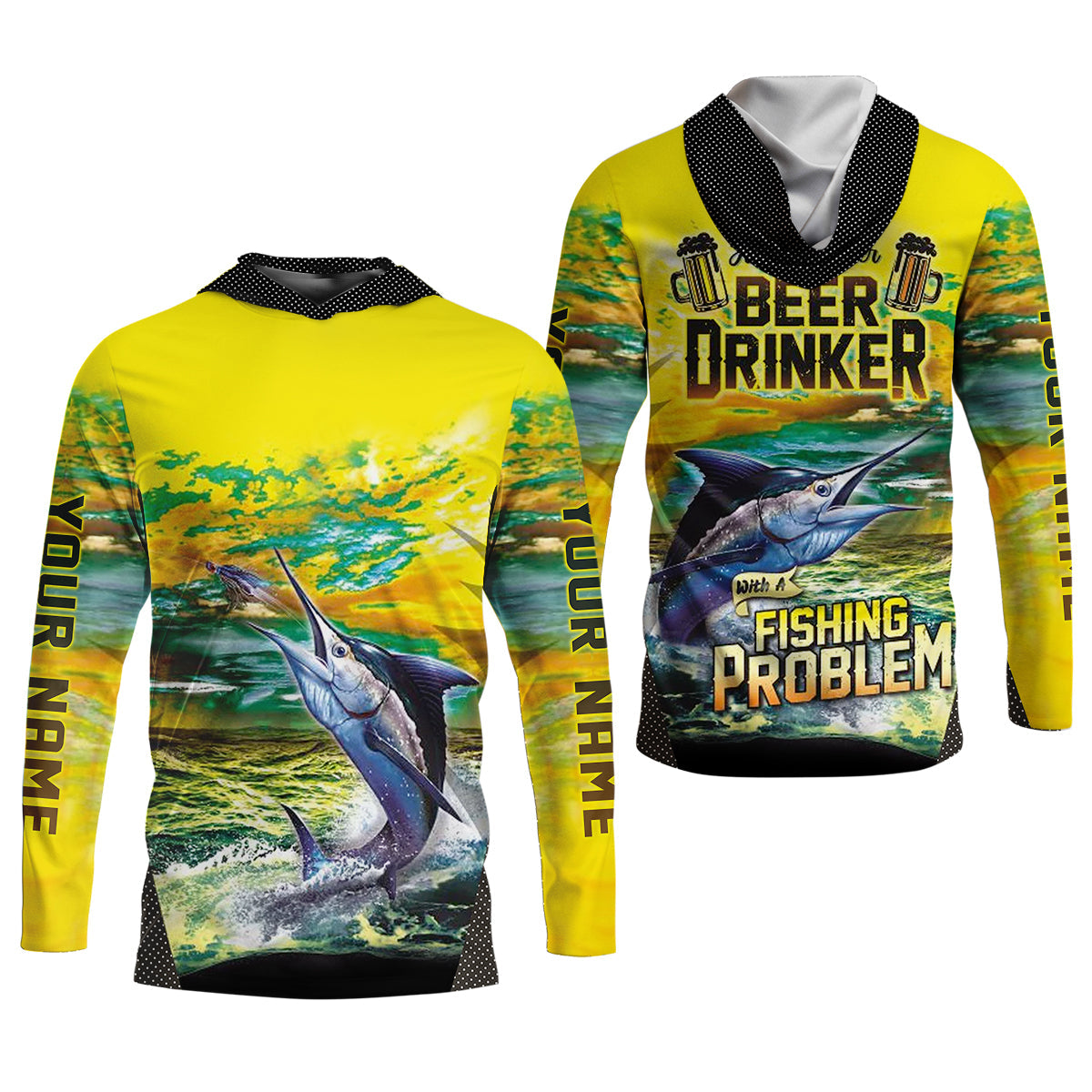 Just Another Beer Drinker With A Fishing Problem Women's Fishing Shirt, UPF Fishing Shirt, Fishing Gifts For Women