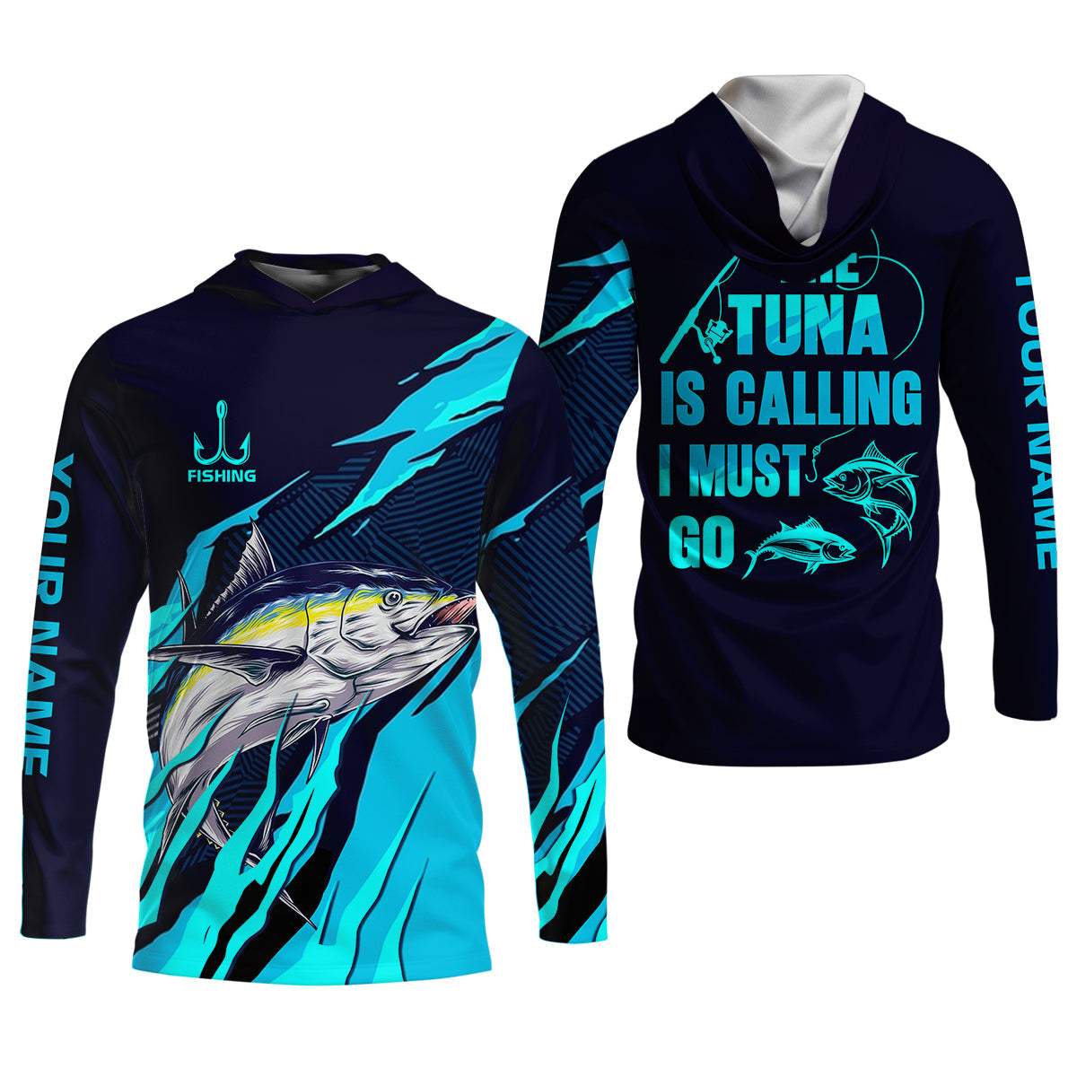 The Tuna Is Calling I Must Go Tuna Fishing SPF Shirt For Men, Fishing Gifts For Men, Fishing Shirts For Men