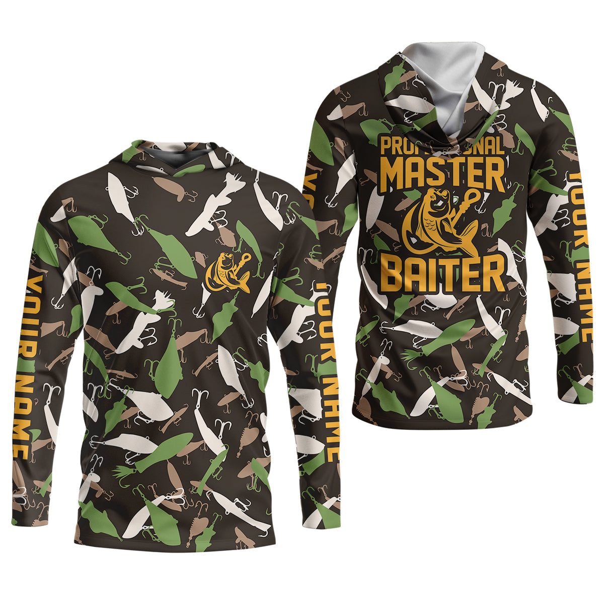 Professional Master Baiter Fishing Shirt For Women, Camo Fishing Shirt, SPF Shirt
