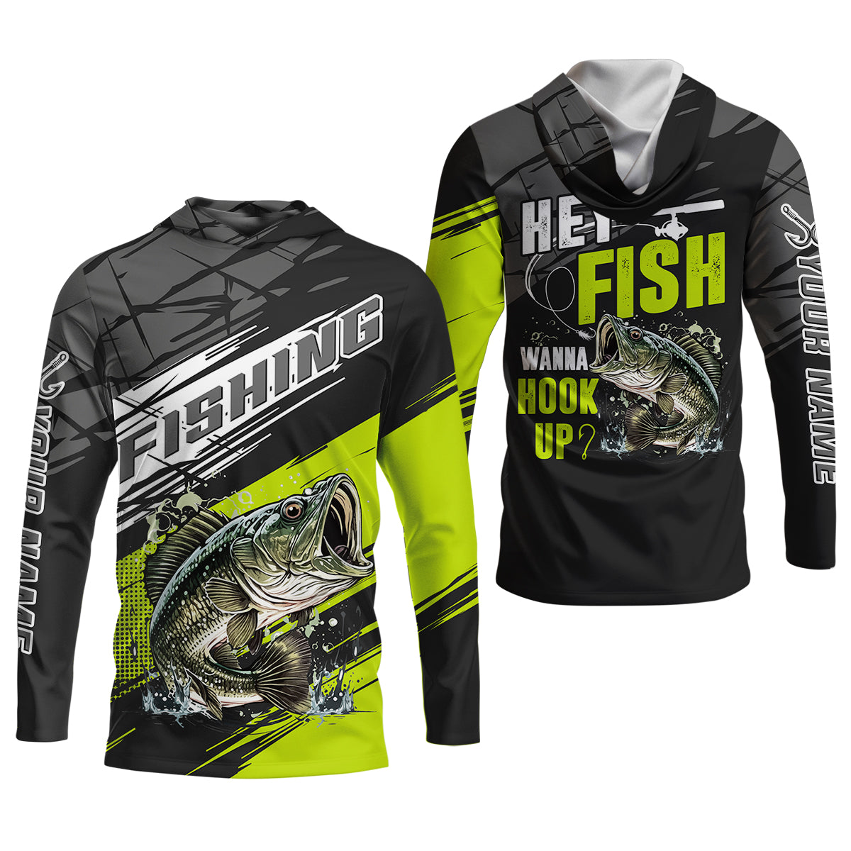 Hey Fish Wanna Hook Up Neon Fishing Women SPF Shirt, Funny Fishing Shirt, Fishing Shirt For Women