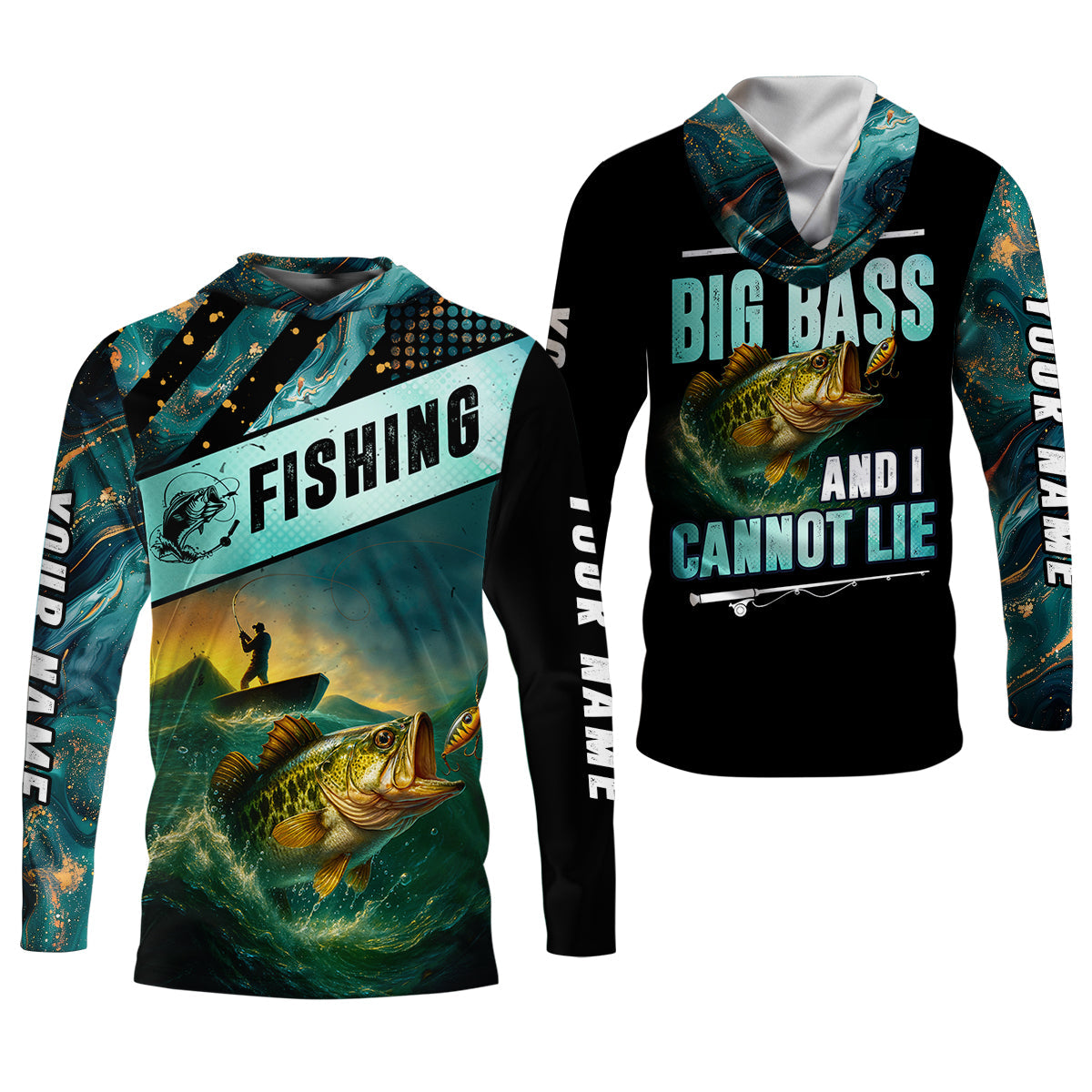 I Like Big Bass And I Cannot Lie Shirt, Funny Fishing T-shirt, SPF Shirt For Men, Gift For Fisherman