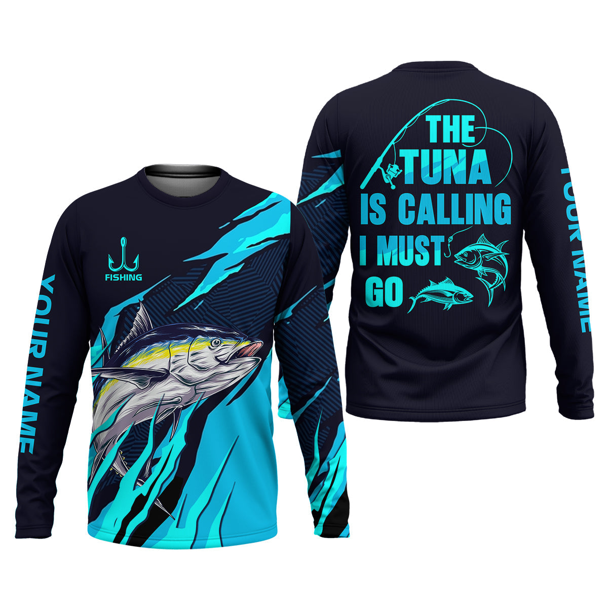 The Tuna Is Calling I Must Go Tuna Fishing SPF Shirt For Men, Fishing Gifts For Men, Fishing Shirts For Men