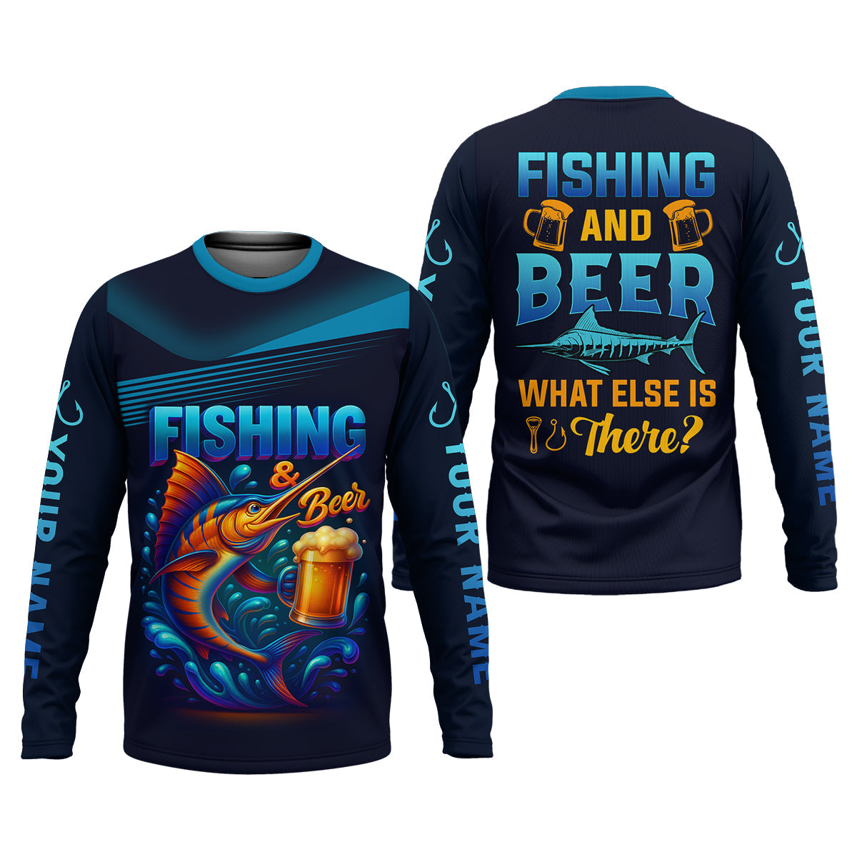 Fishing And Beer What Else Is There SPF Shirt For Men, Men's Fishing Shirt, Men's Fishing Shirt