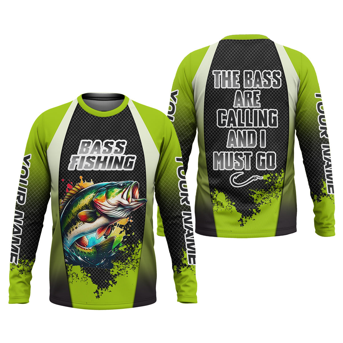 The Bass Are Calling And I Must Go Bass Fishing SPF Shirt For Men, Funny Fishing Shirt, Men's Fishing Shirt