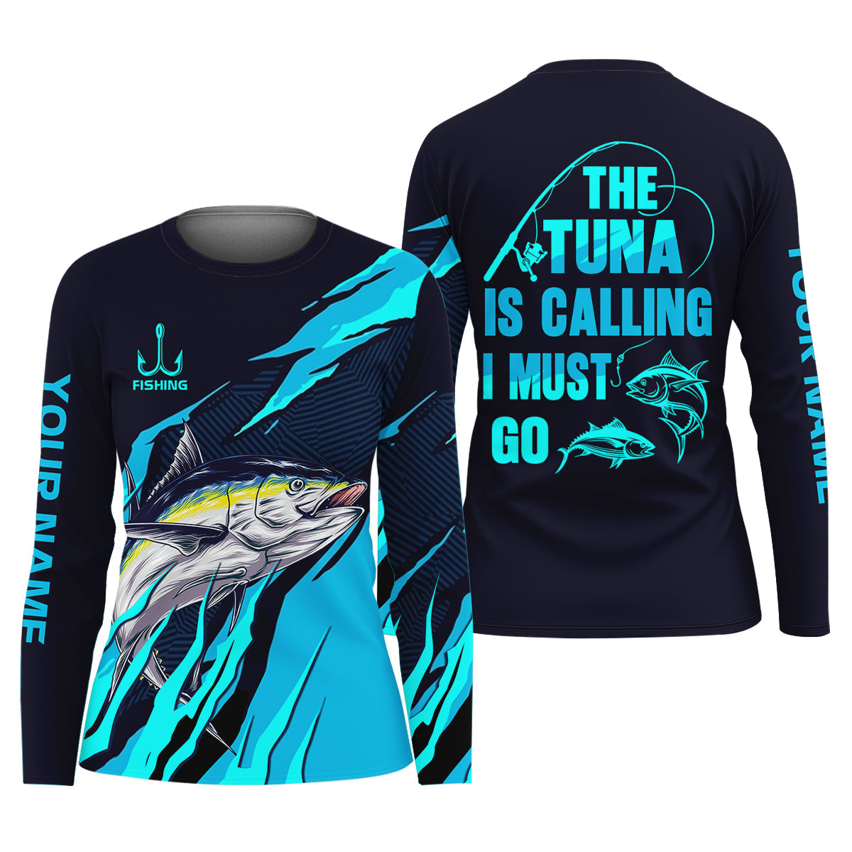 The Tuna Is Calling I Must Go Tuna Fishing SPF Shirt, Fishing Shirt For Women, Fishing Gift For Fisherwomen