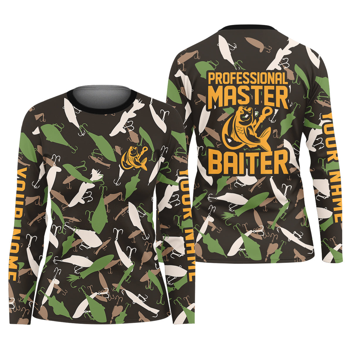 Professional Master Baiter Fishing Shirt For Women, Camo Fishing Shirt, SPF Shirt