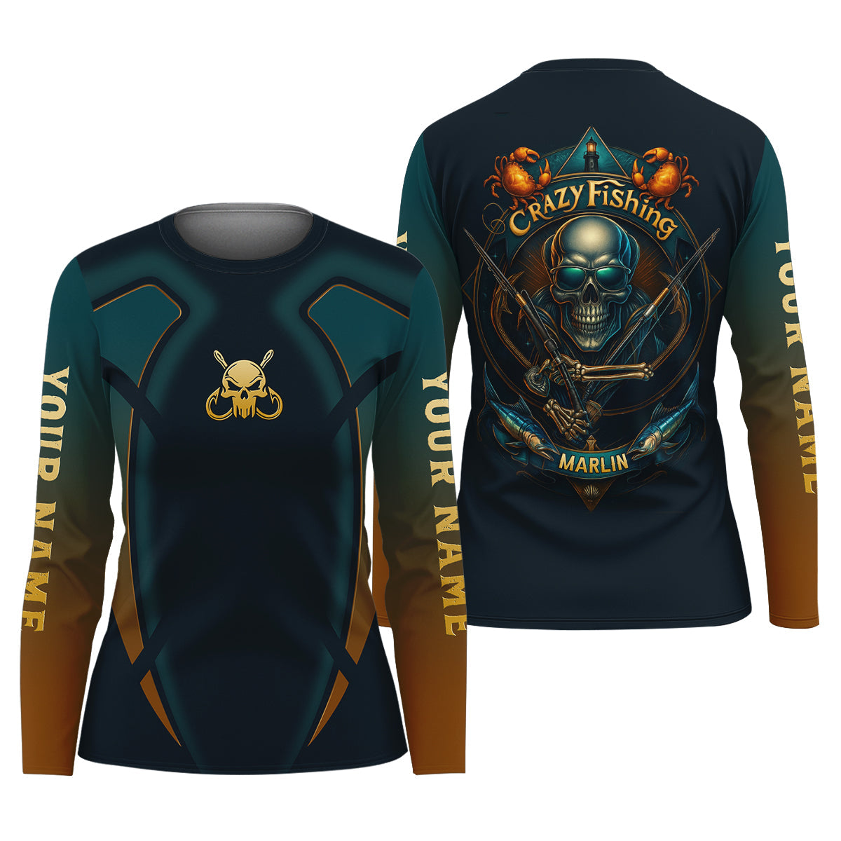 Crazy Fishing Female Fishing Shirts, Marlin Tournament Women SPF Shirt, Fishing Shirt For Women