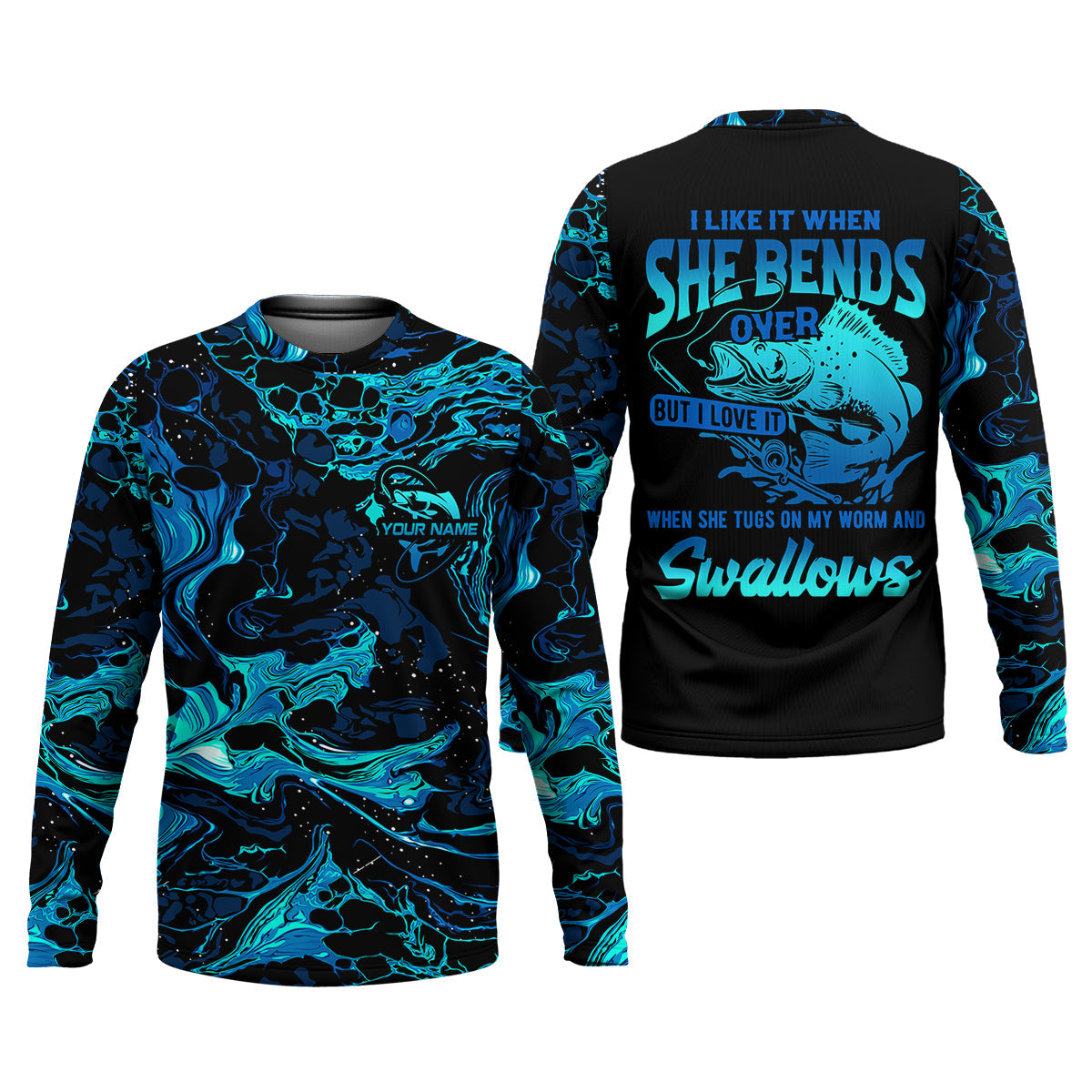 I Like It When She Bends Over Funny Fishing Shirt, Fishing Gifts For Men, SPF Shirt For Men