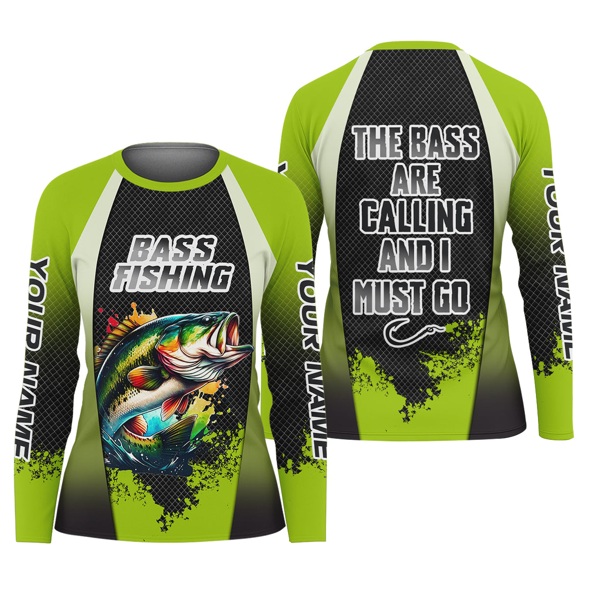 The Bass Are Calling And I Must Go Bass Fishing Women SPF Shirt, Funny Fishing Shirt, Women Fishing Shirt