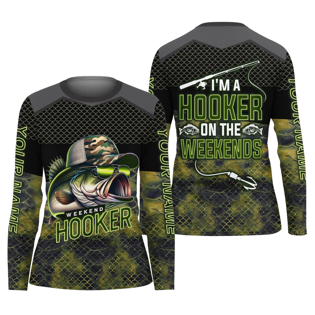 Weekend Hooker Camouflage Fishing Shirts, Fishing Shirt For Women, Fishing UPF Shirts