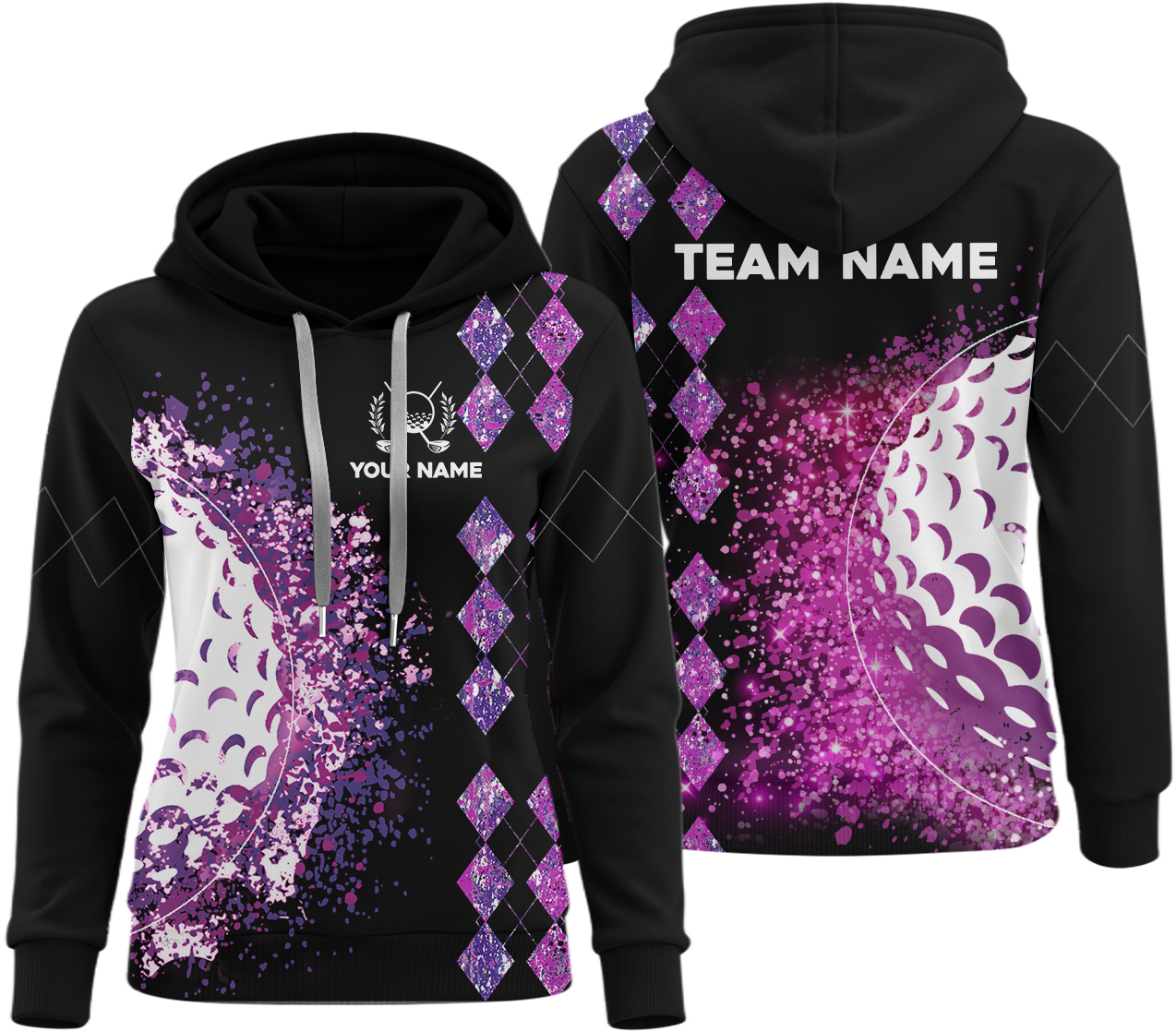 Colorful Golf Shirt, Custom Womens Golf Polo Shirt Team Name, Golfing Apparel, Womens Golf Gifts