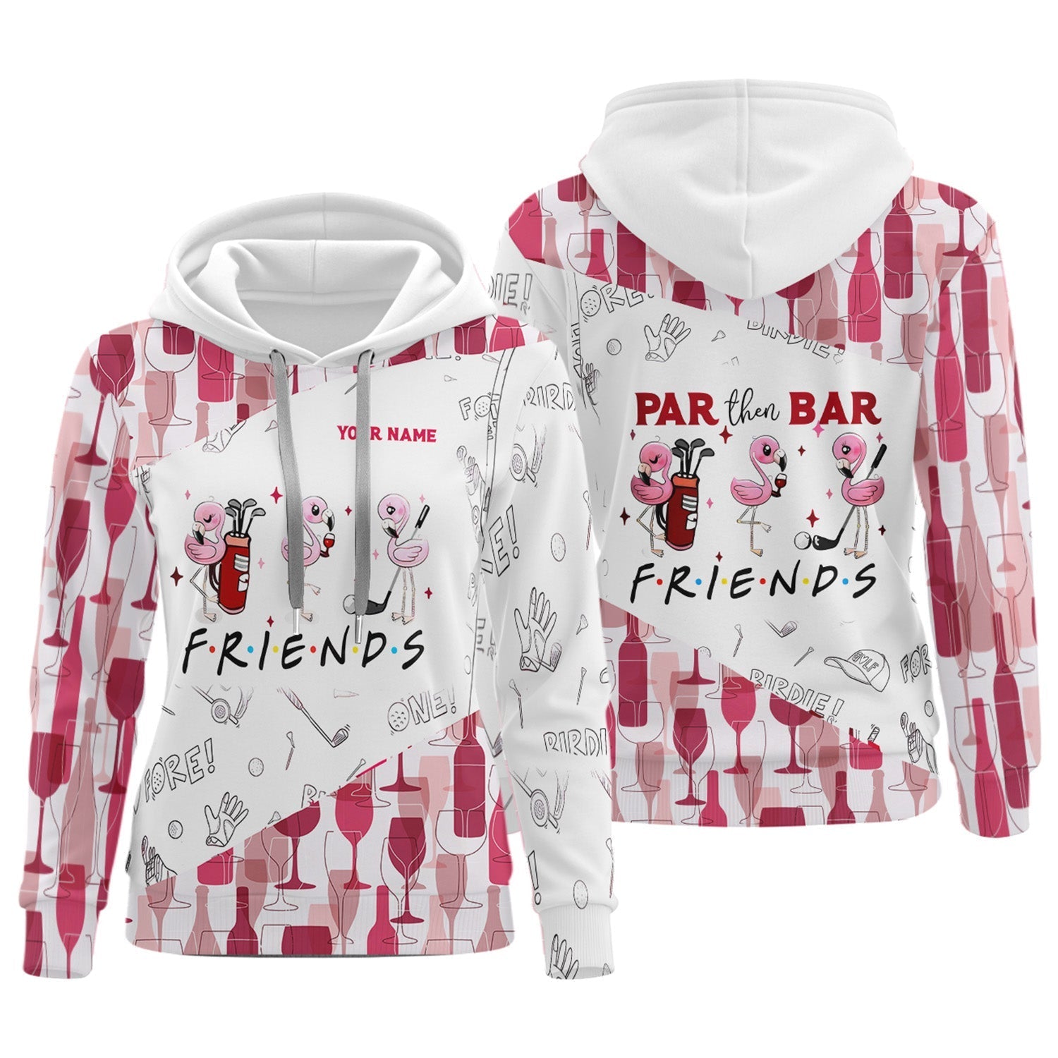 Par Then Bar Custom Funny Womens Golf Polo ShirtLadies Golf Polos Gifts