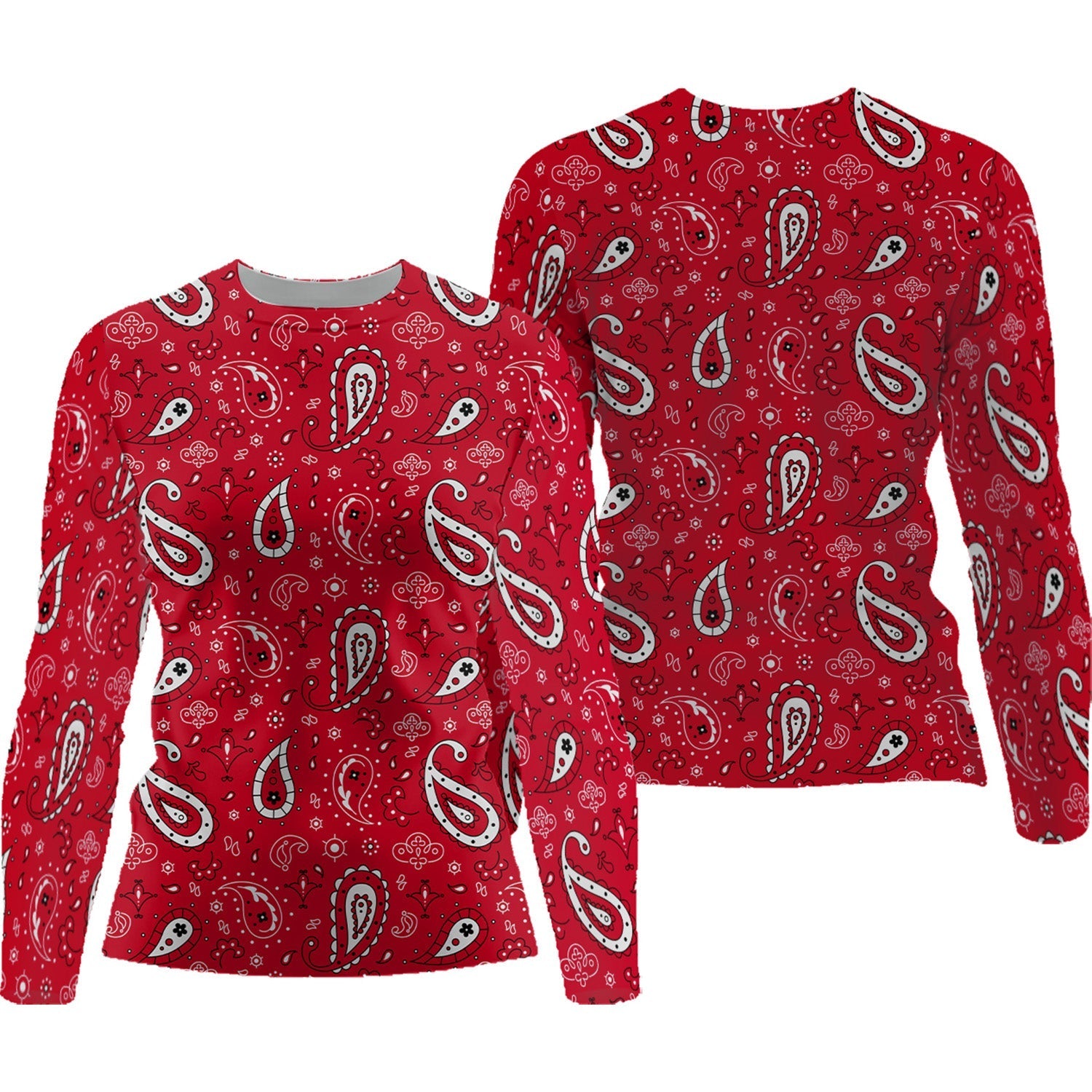 Paisley Bandana Womens Golf Polo ShirtCustom Ladies Golf Shirt