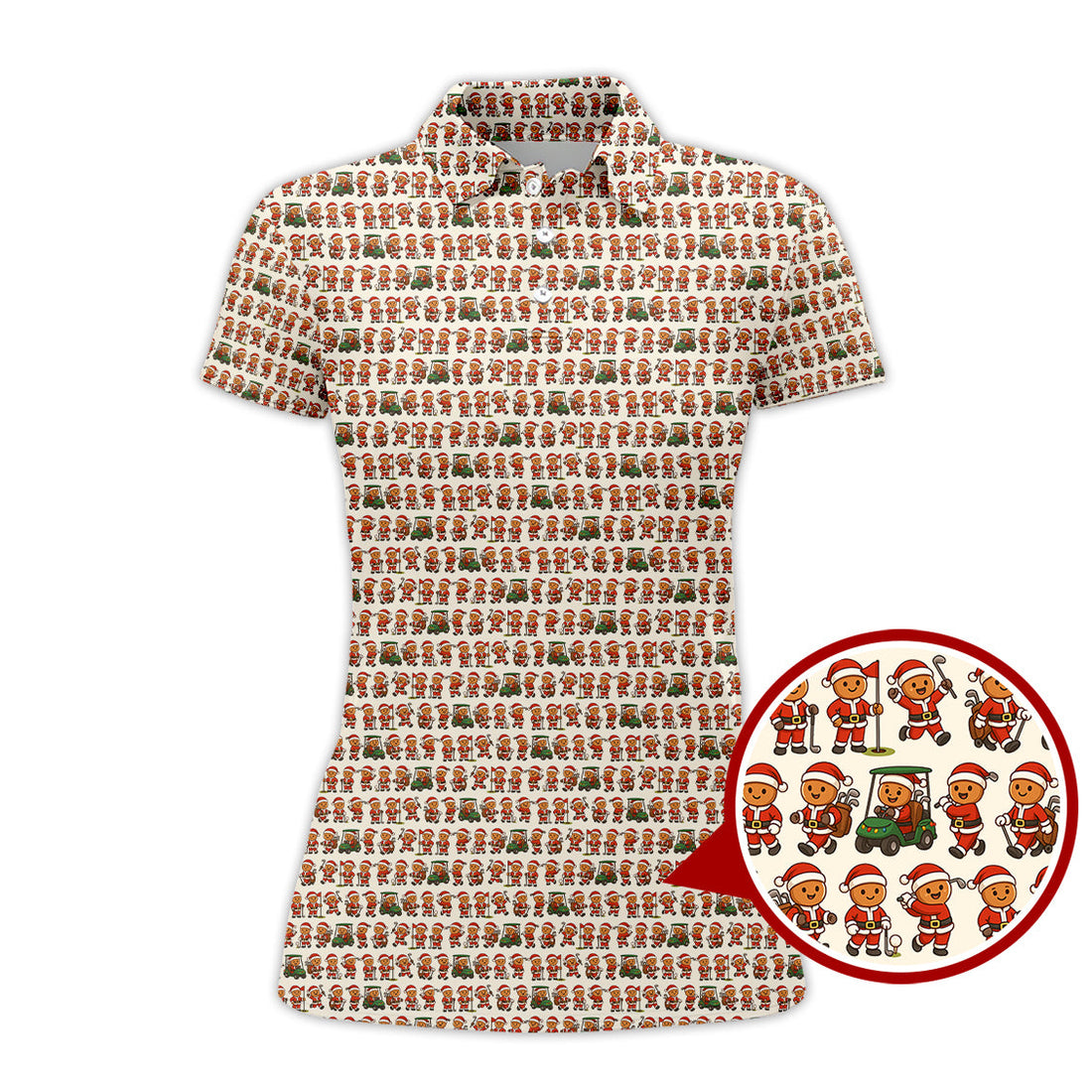 Funny Pattern Golf Shirt For Golfer, Christmas Golf Shirt, Golf Gift For Men