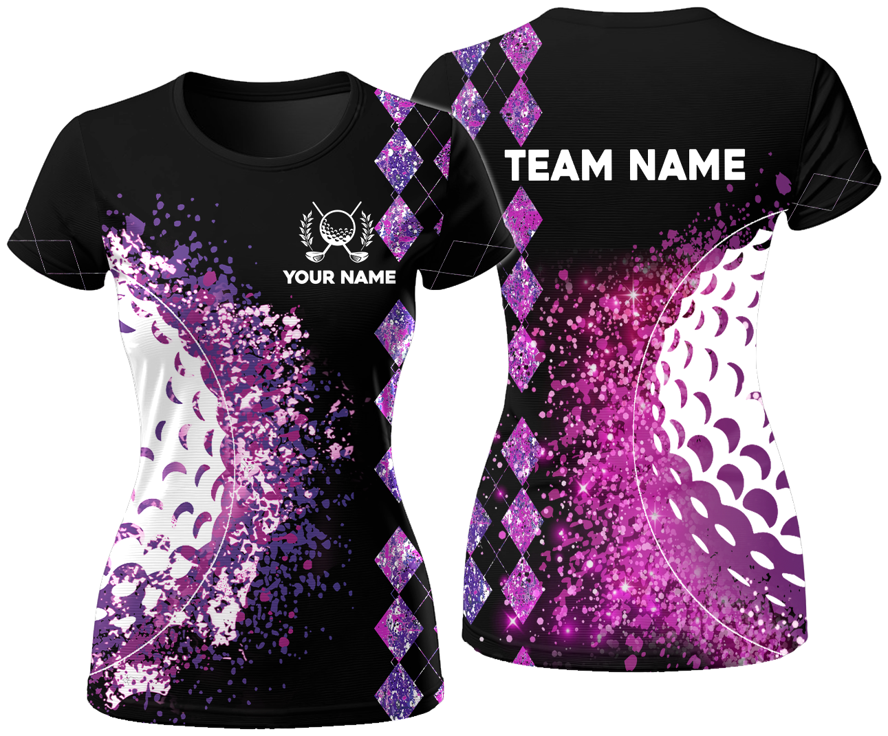 Colorful Golf Shirt, Custom Womens Golf Polo Shirt Team Name, Golfing Apparel, Womens Golf Gifts