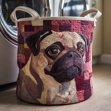 Melancholy Pug Laundry Basket Laundry Gifts, Housewarming Gift Ideas, Mother's Day Gifts