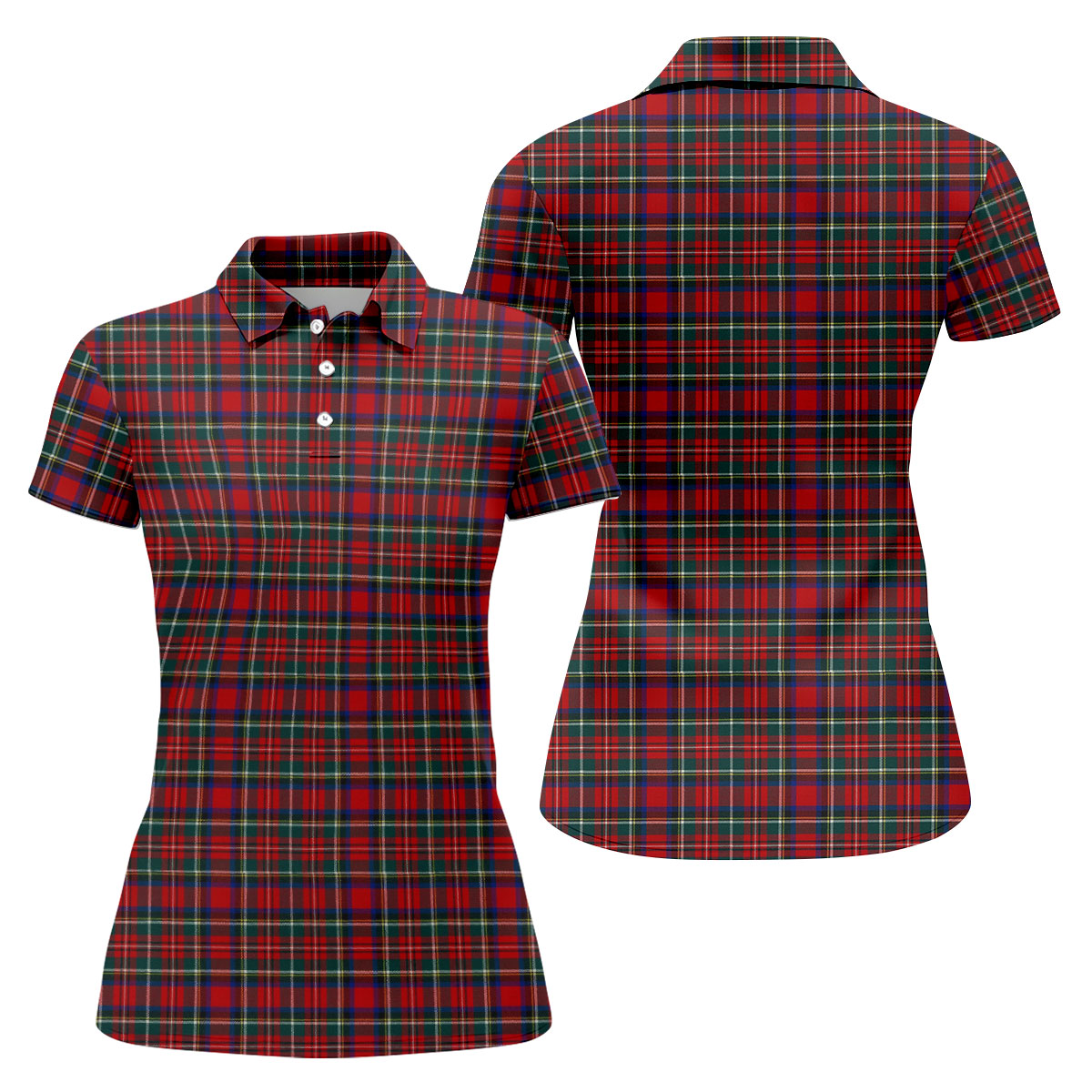 Classic Christmas Festive Golf Polo Shirt, Ladies Golf Shirts, Golf Shirts For Women