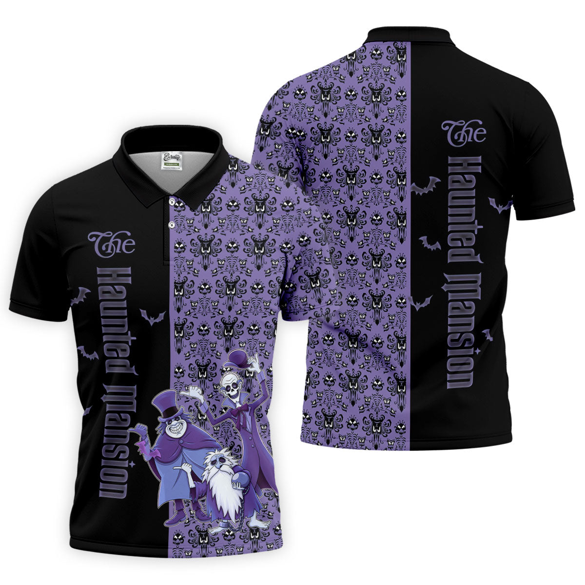 Haunted Halloween Horror Character Polo Shirt, Golf Polo Shirts For Men, Mens Polo Shirts