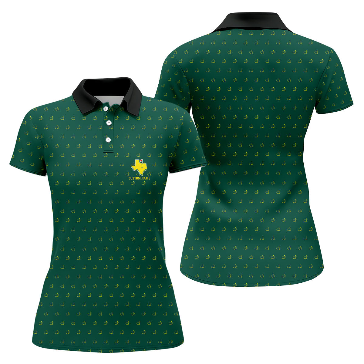 Custom State Logo Golf Tournament Polo Shirt, Performance Golf Shirt, Ladies Golf Tops, Golf Shirt For Women