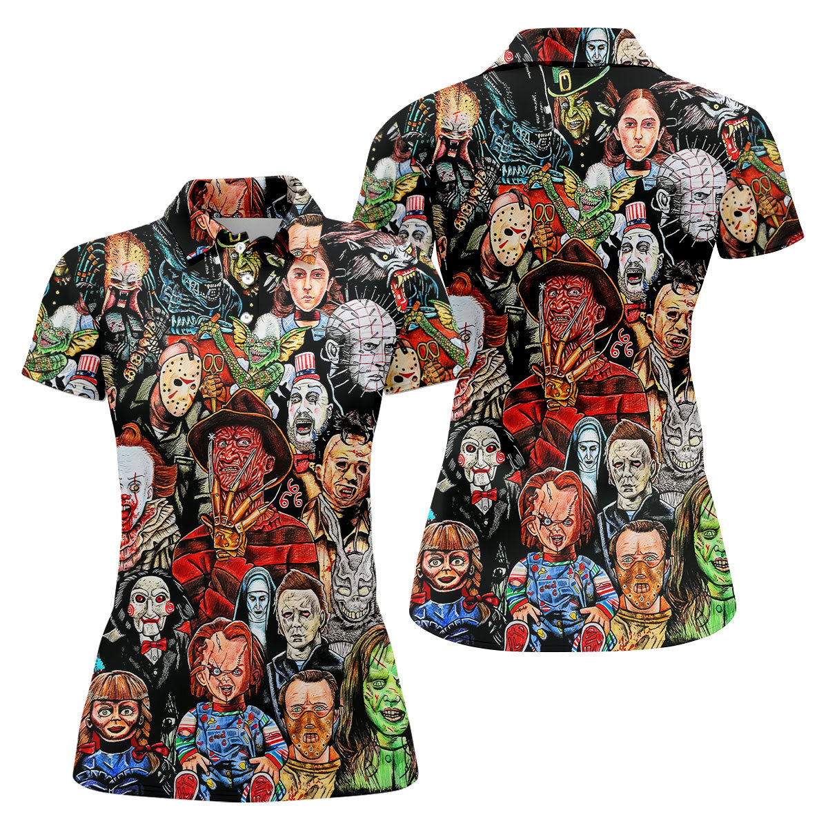 Halloween Golf Shirts Women Golf Top, Gifts For Golf Lovers, Golf Gifts For Women, Ladies Golf Shirts
