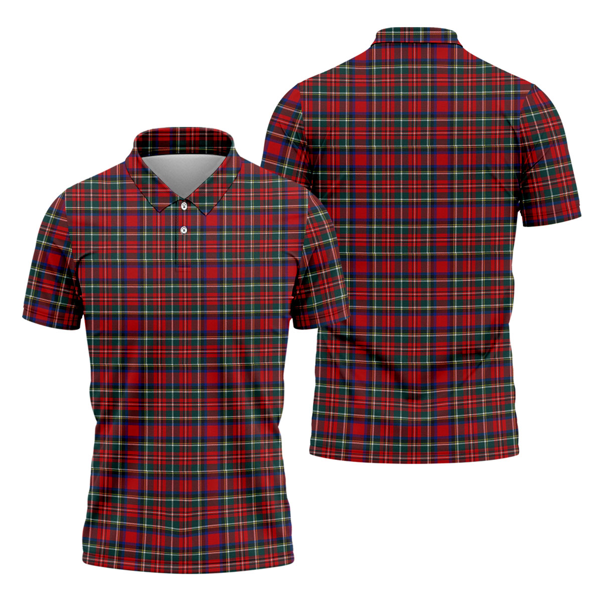 Classic Christmas Festive Golf Polo Shirt, Mens Golf Shirts, Polo Shirts For Men