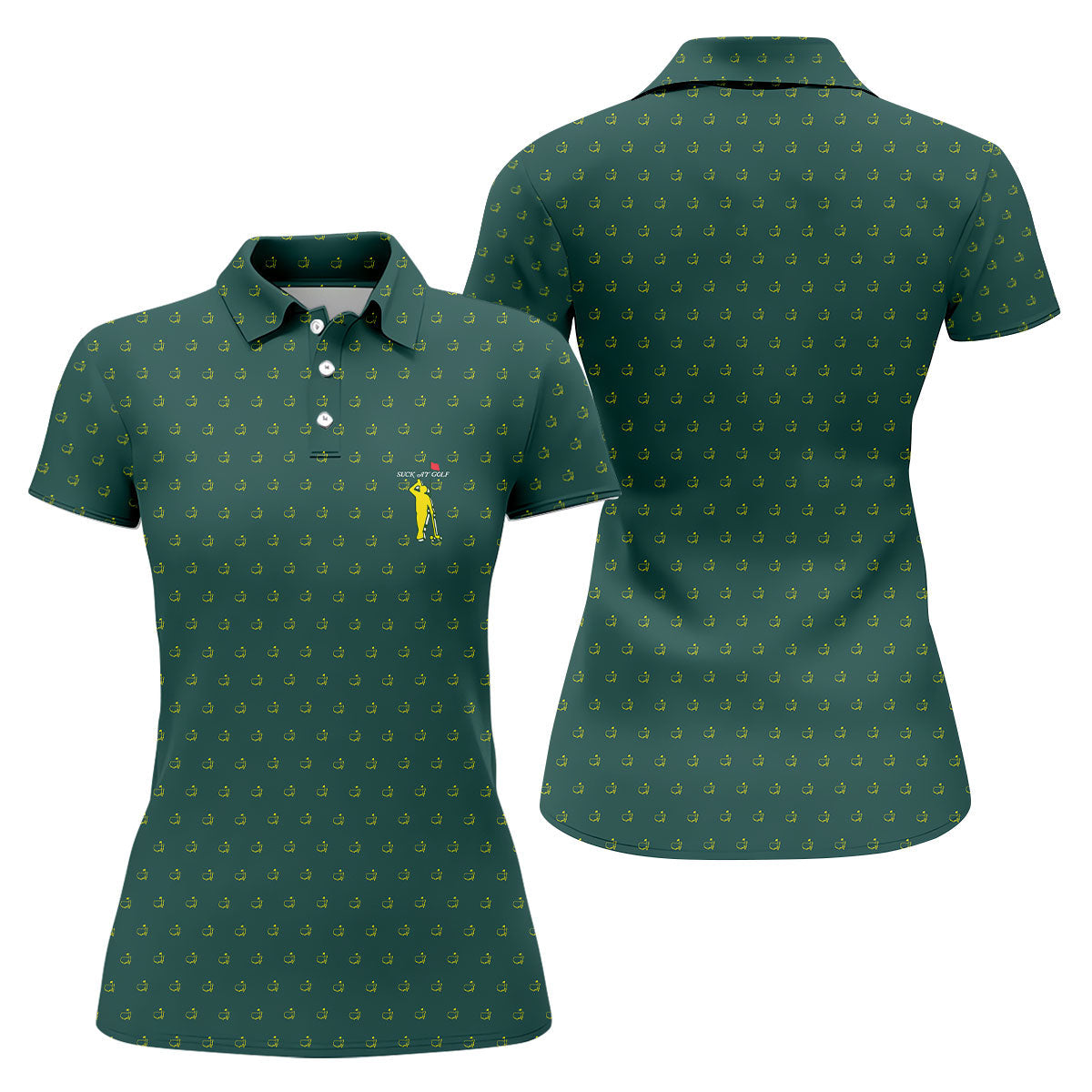 Suck At Golf Augusta Golf Tournament Women's Golf Shirts, Ladies Golf Polos, Golf Shirt For Women
