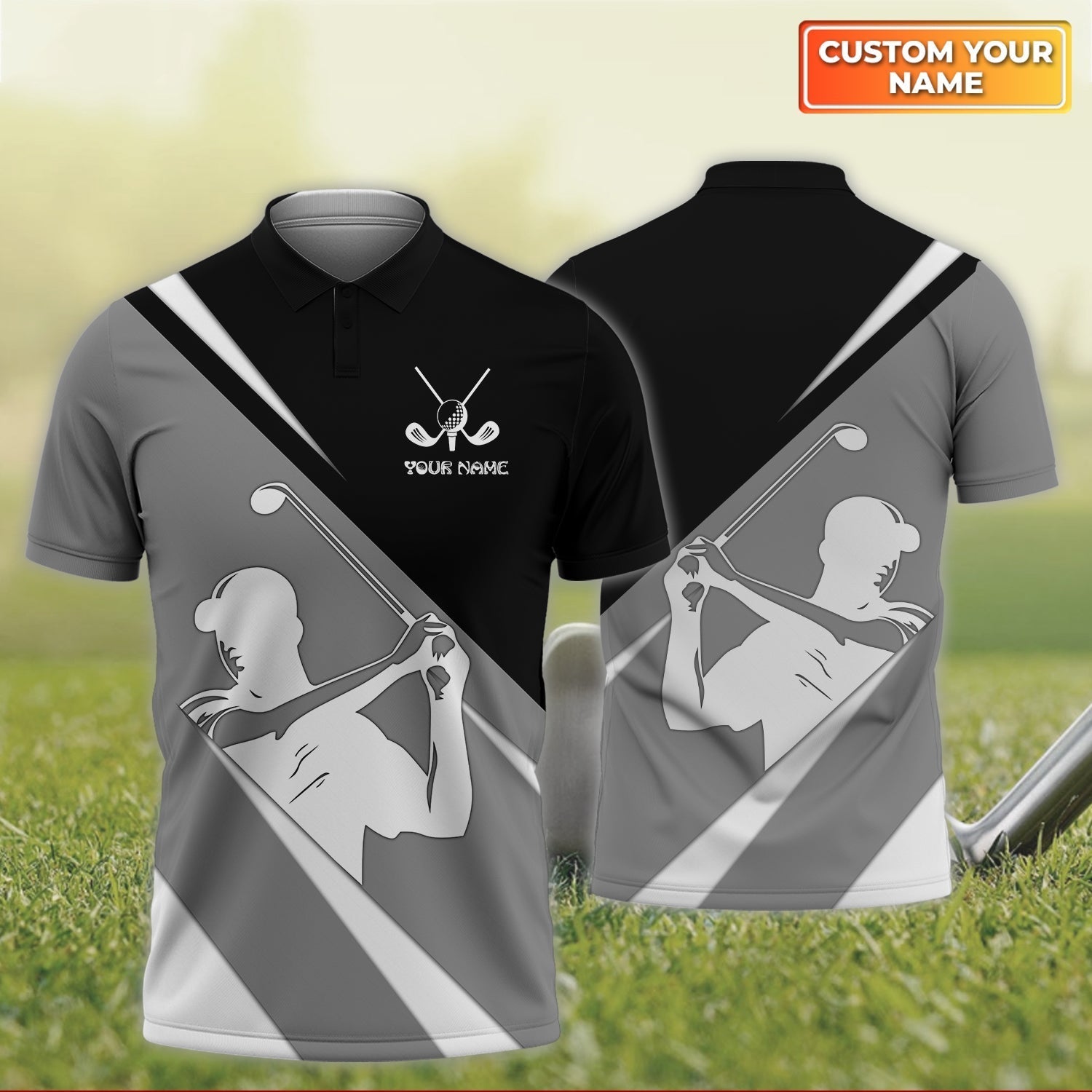 Golf - Personalized Name 3D Polo ShirtGolfers