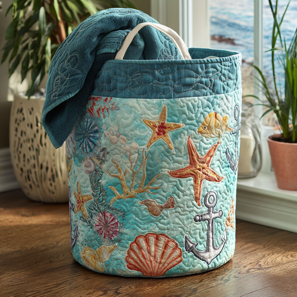 Shoreline Serenity Laundry Basket Laundry Gifts, Housewarming Gift Ideas, Mother's Day Gifts