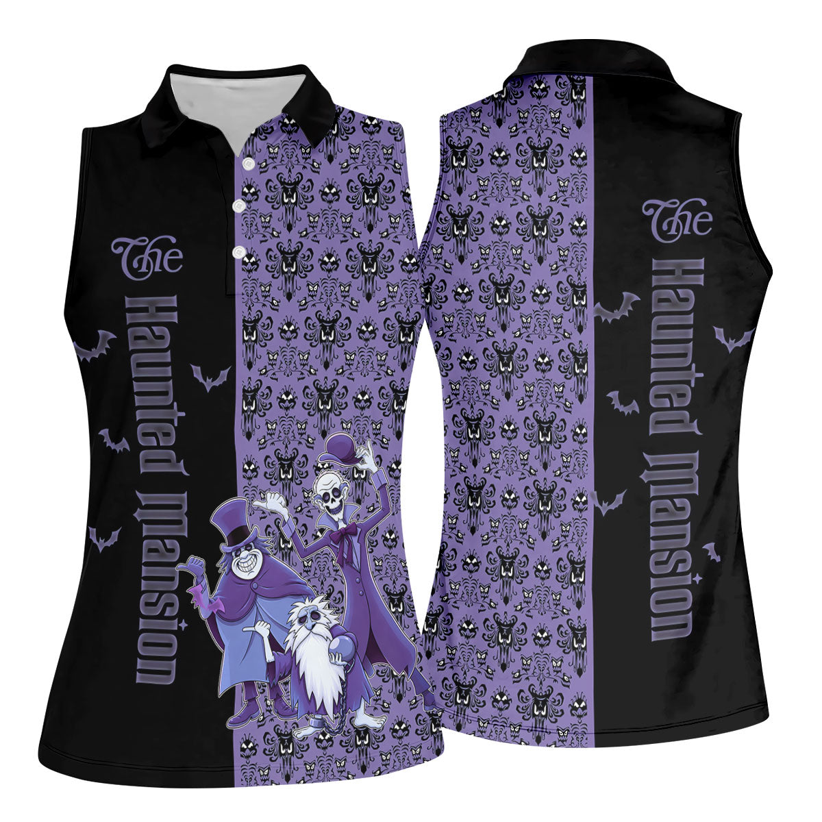 Haunted Halloween Horror Character Polo Shirt, Golf Shirts For Women, Womens Golf Tops