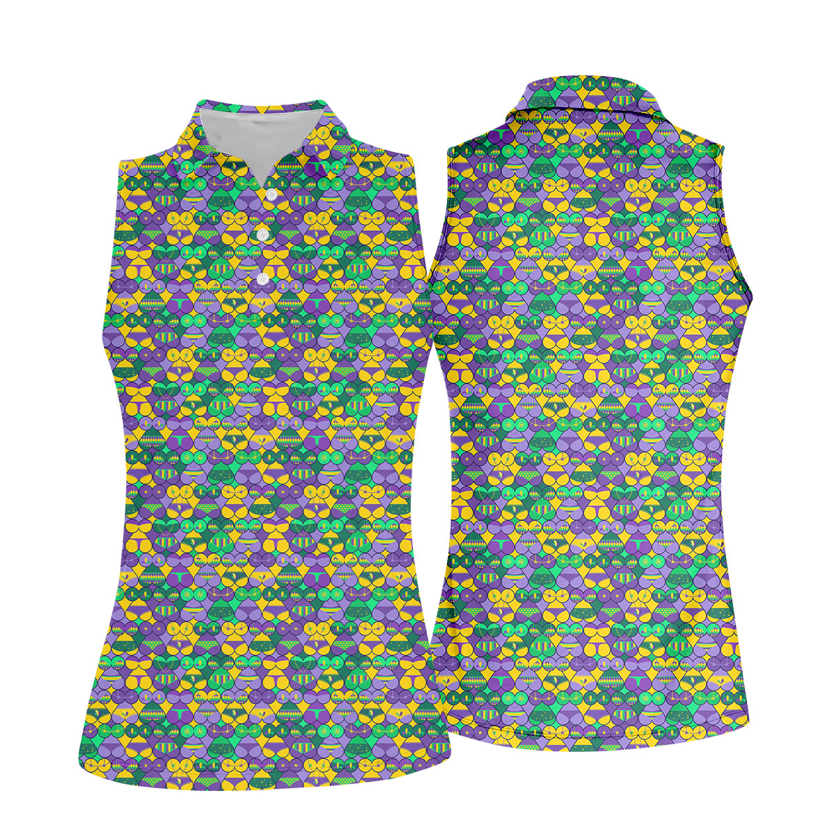 Adult Humor Naughty Fun Mardi Gras Golf Shirt, Women's Golf Shirts, Ladies Golf Polos, Golf Shirt For Women