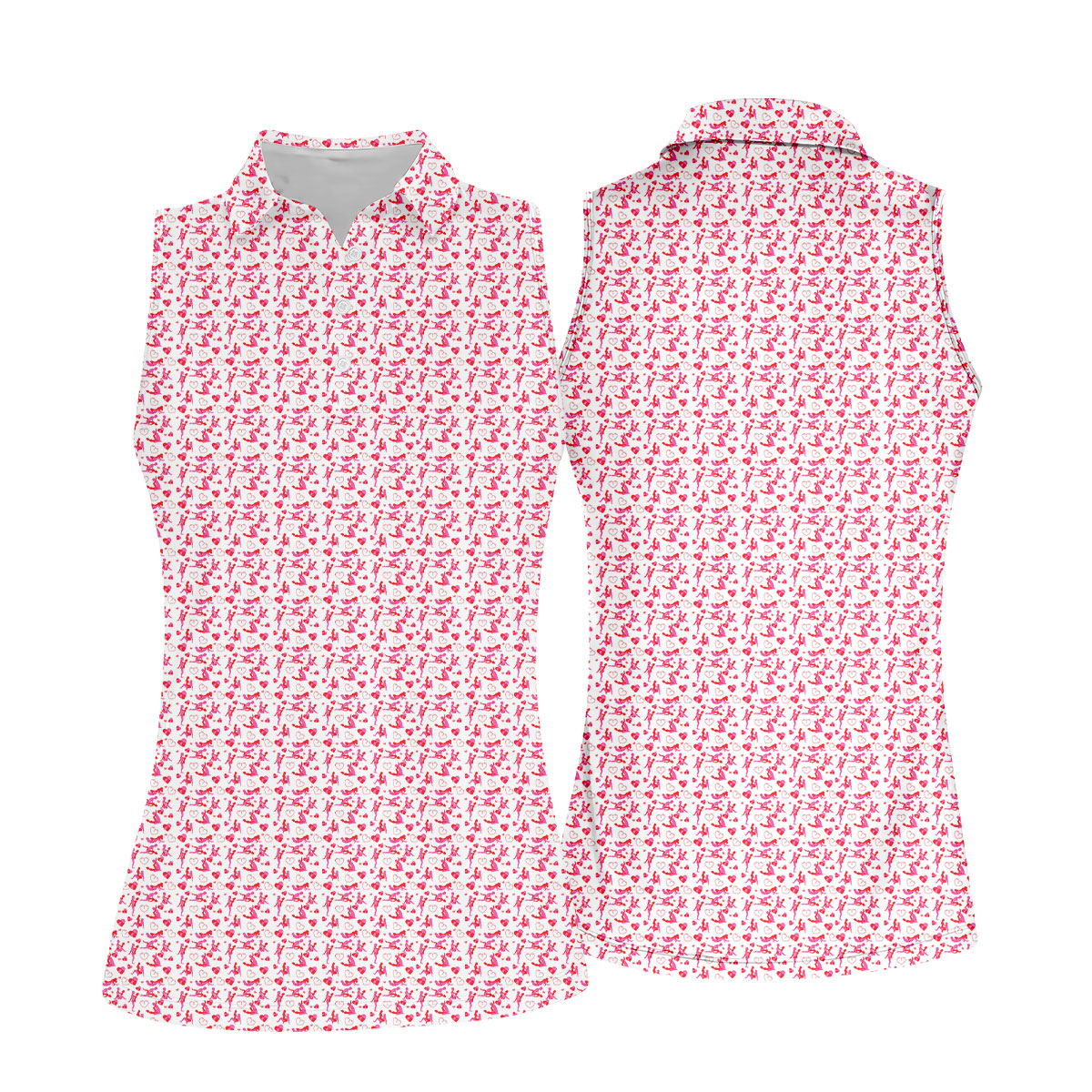 Naughty Couple Hot Positions Fun Women's Golf Shirts, Women's Golf Tops, Ladies Golf Shirts