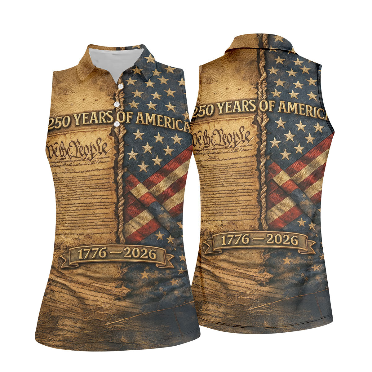 We The People 250 Years Of America 1776-2026 4th Of July Golf Shirt, Retro Golf Shirt, Golf Shirt For Women