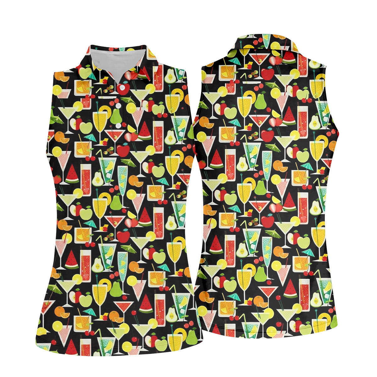 Refreshing Summer Cocktails Funny Golf Shirt, Summer Drinks Golf Shirt For Women, Ladies Golf Shirts