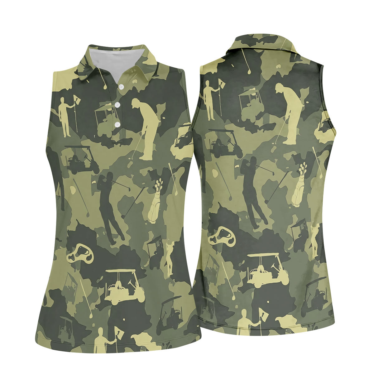 Golf Pose Camo Golf Shirt, Ladies Golf Tops, Golf Shirt For Women, Ladies Golf Shirts