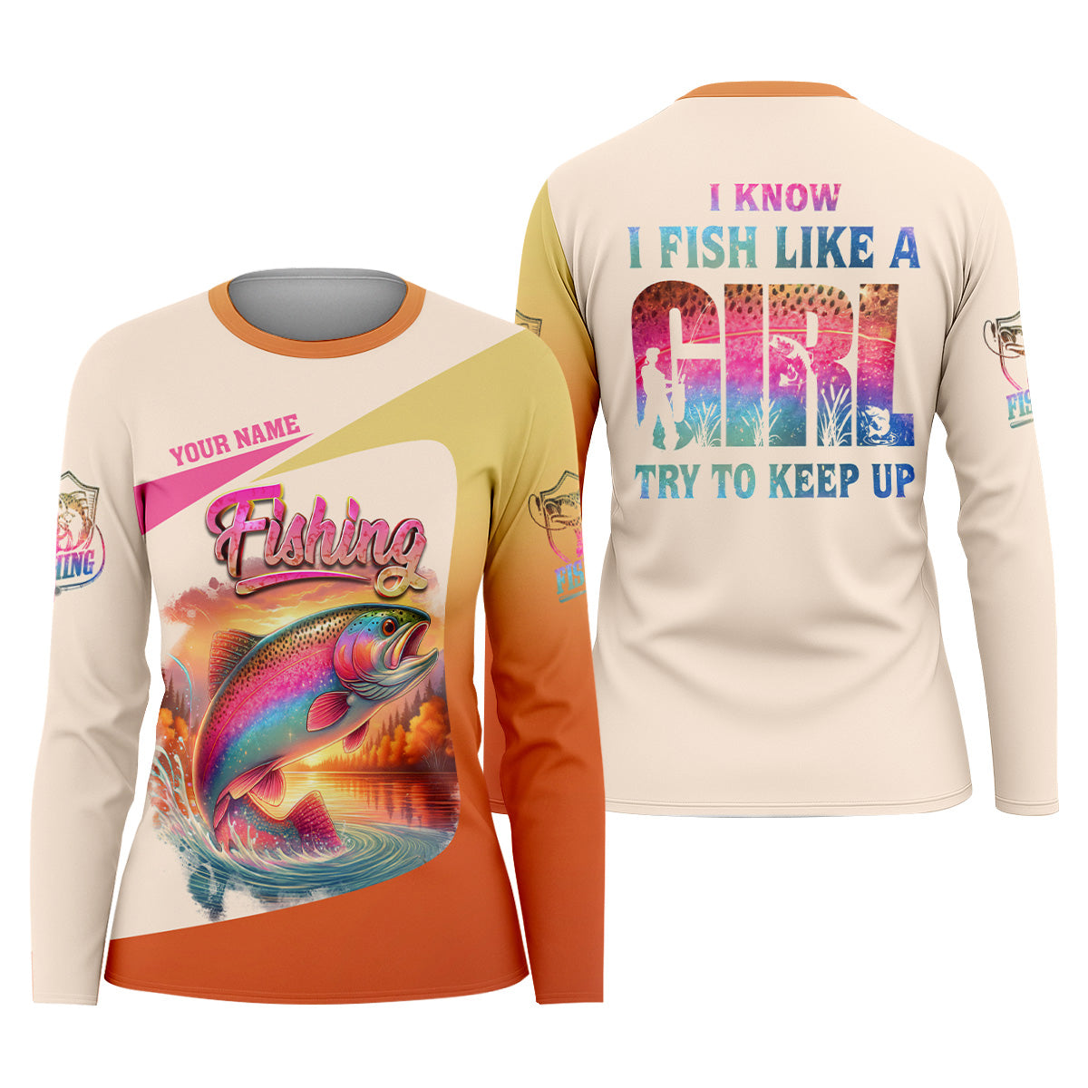 I Know I Fish Like A Girl SPF Shirt, Female Fishing Shirts, Funny Fishing Shirt