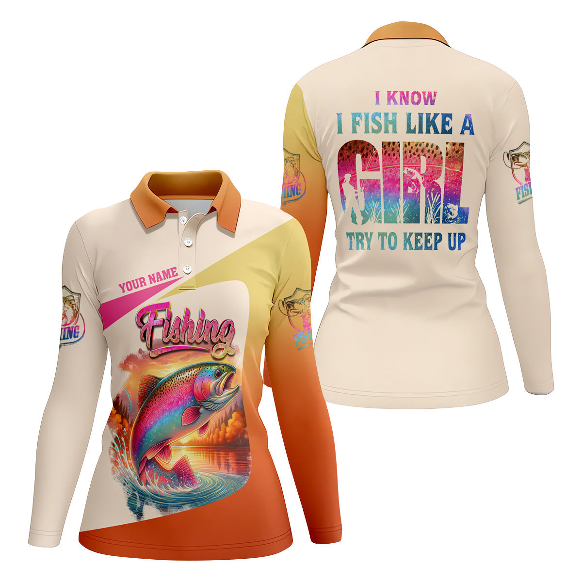I Know I Fish Like A Girl SPF Shirt, Female Fishing Shirts, Funny Fishing Shirt