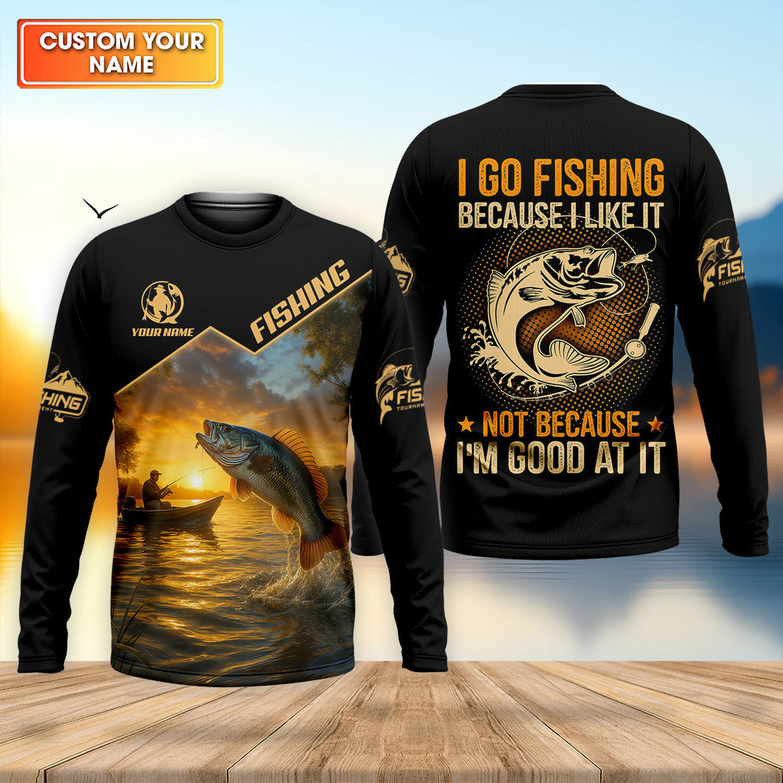 I Go Fishing Because I Like It SPF Shirt, Fisherman Outfit, Mens Casual Shirts