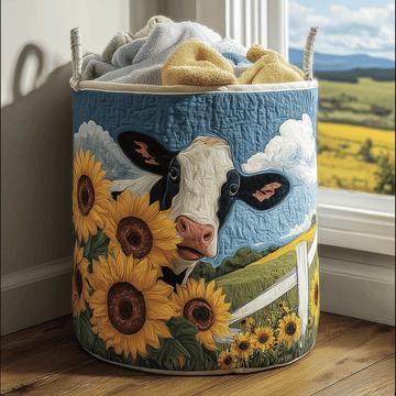 Sunny Cow Laundry Basket Laundry Gifts, Housewarming Gift Ideas, Mother's Day Gifts