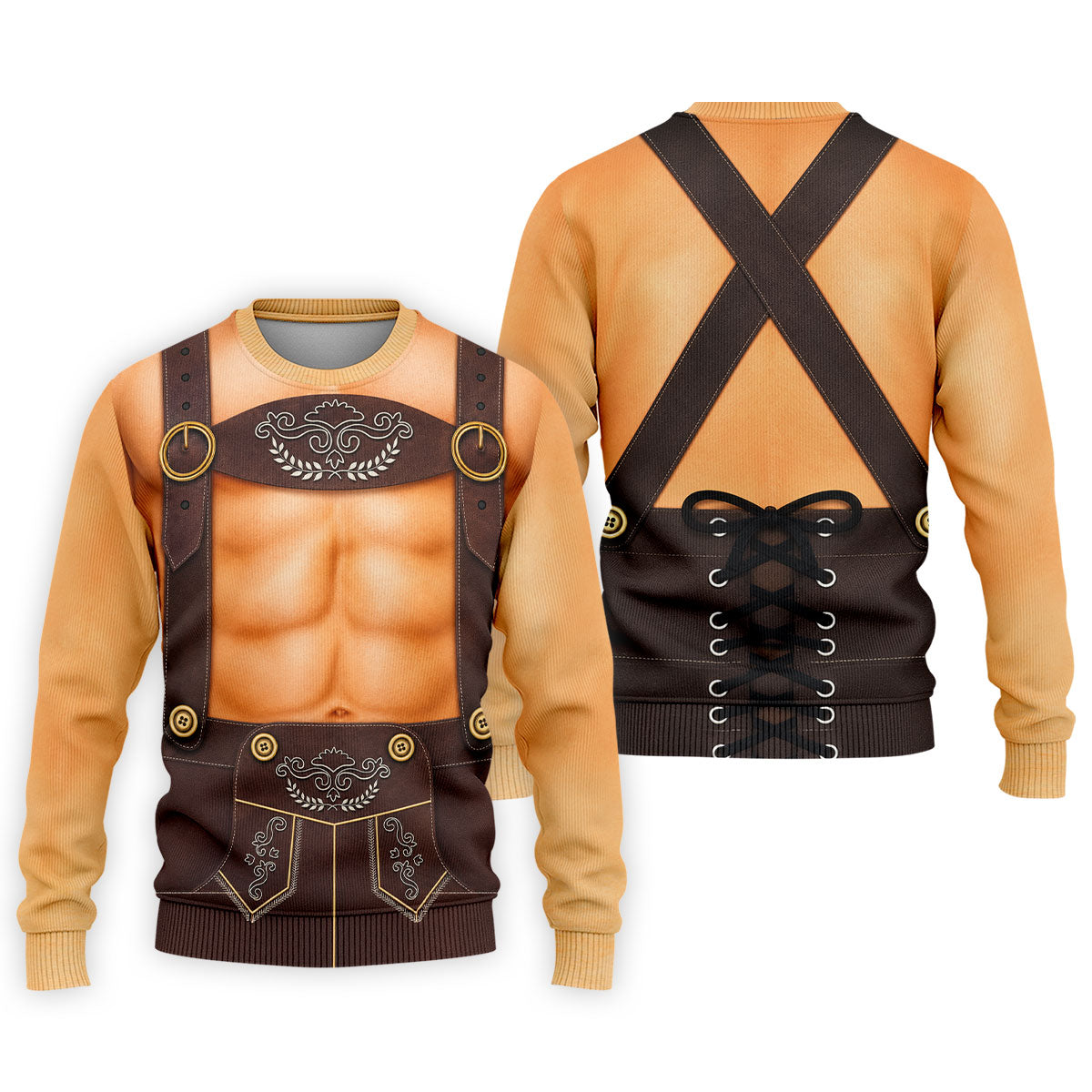 Funny Lederhosen Oktoberfest Costume Polo Shirt, Mens Golf Shirts, Golf Apparel For Men
