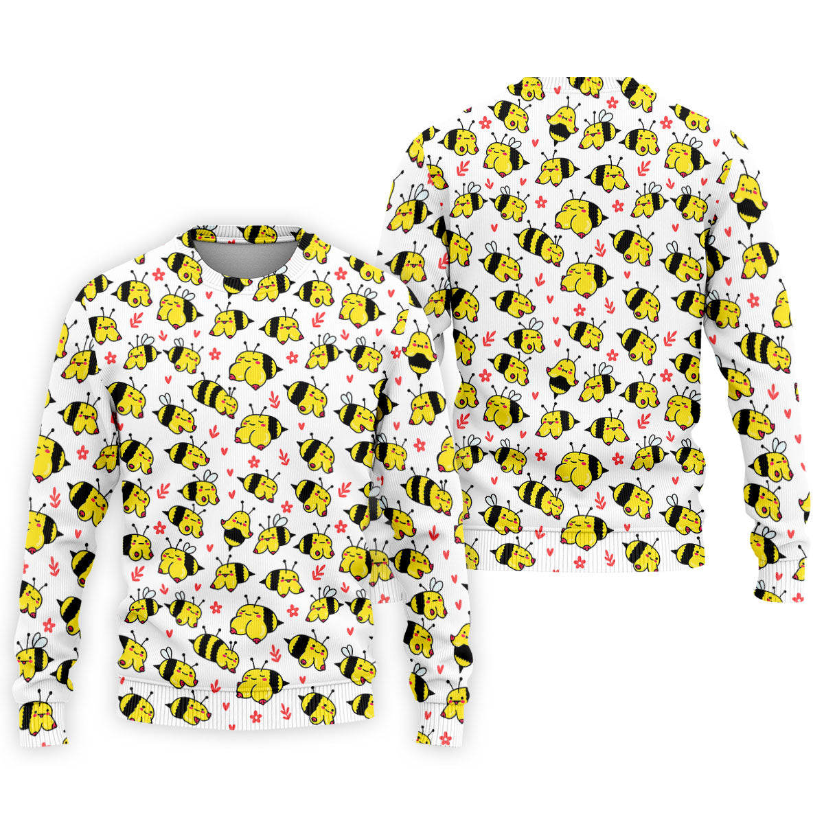 Funny Bee Breast Cancer Pattern Polo Shirt, Mens Golf Shirts, Golf Polo Shirts For Men